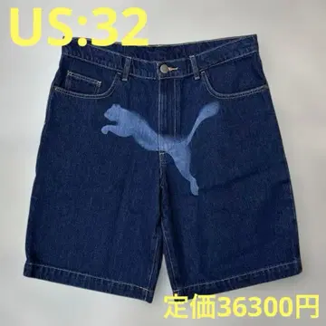 푸마 에이셉 라키 데님 하프 팬츠 US: 32 콜라보 블루