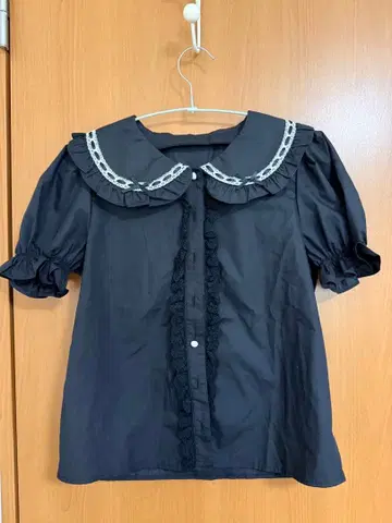 Ank Rouge 반팔 블라우스 블랙