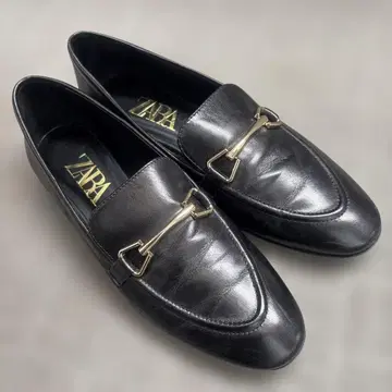 ZARA/자라 비트 로퍼/천연 가죽 37 23~23.5cm