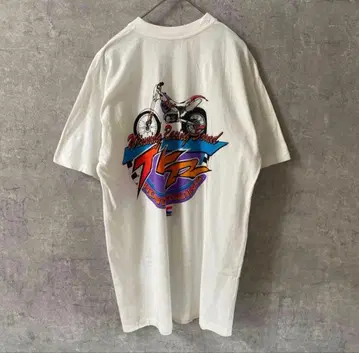 [초레어] 90s HONDA HRC T셔츠 바이크T 빈티지 화이트