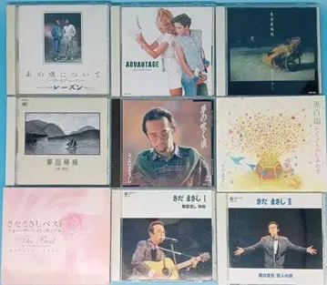 양품 CD 사다 마사시 앨범 모음 9점 세트 그레이프 건포도