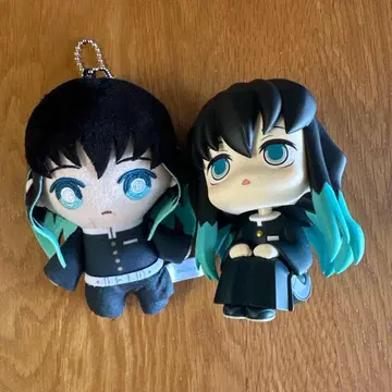 귀멸의 칼날 토키토 무이치로 Chibi 누이 룩업 세트