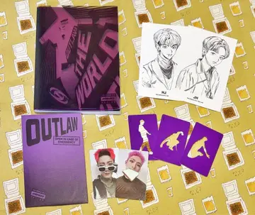 ATEEZ OUTLAW 사인 포함 앨범 전원