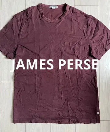 JAMES PERSE 포켓 T셔츠 보르도 사이즈 2