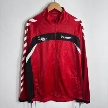 트랙 자켓 Y2K 빨간색 hummel