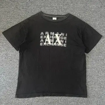 00s ARMANI EXCHANGE 모션 로고 USA제 누더기 페이드
