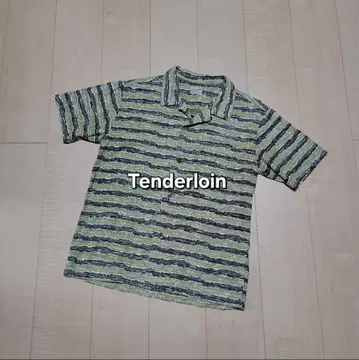 Tenderloin 타이거 카모 오픈 카라 셔츠 텐더 로인