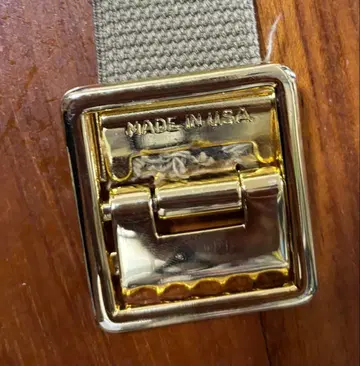 미군 실물 MADE IN USA 골드 버클 캔버스 벨트 USA 제