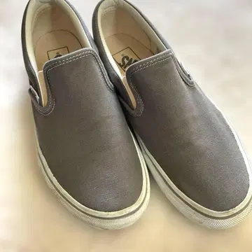 [ VANS ] 반스 그레이 스니커즈 슬립온 24cm