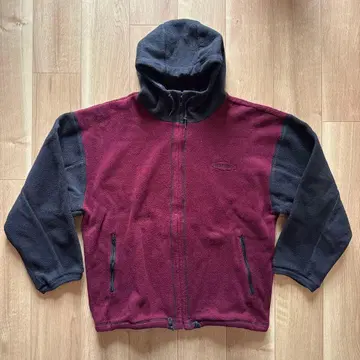 Burton 플리스 자켓 보르도 x 블랙 미국제