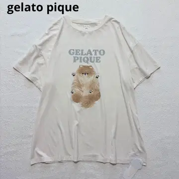 새상품 gelato pique 젤라토 피케 도그 원포인트 T셔츠