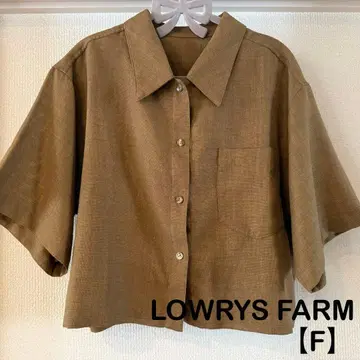 LOWRYS FARM 반팔 셔츠 브라운 F 사이즈