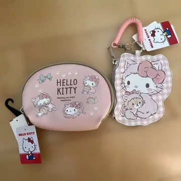 헬로키티 파우치 패스케이스 2점 세트 산리오
