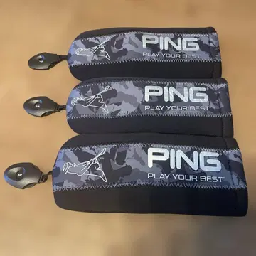 PING FW용 카모플라쥬 3세트 페어웨이 우드 핑 골프헤드커버 블랙