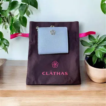 CLATHAS 이단 접이식 지갑 가마구치 라이트 퍼플