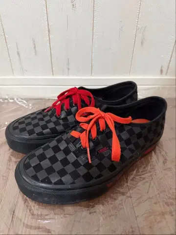 VANS BEAMS BOY 별주 체크 무늬 깃발 스니커즈