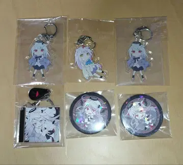 TUYU 츠유 아크릴 키링 캔뱃지 6개 세트