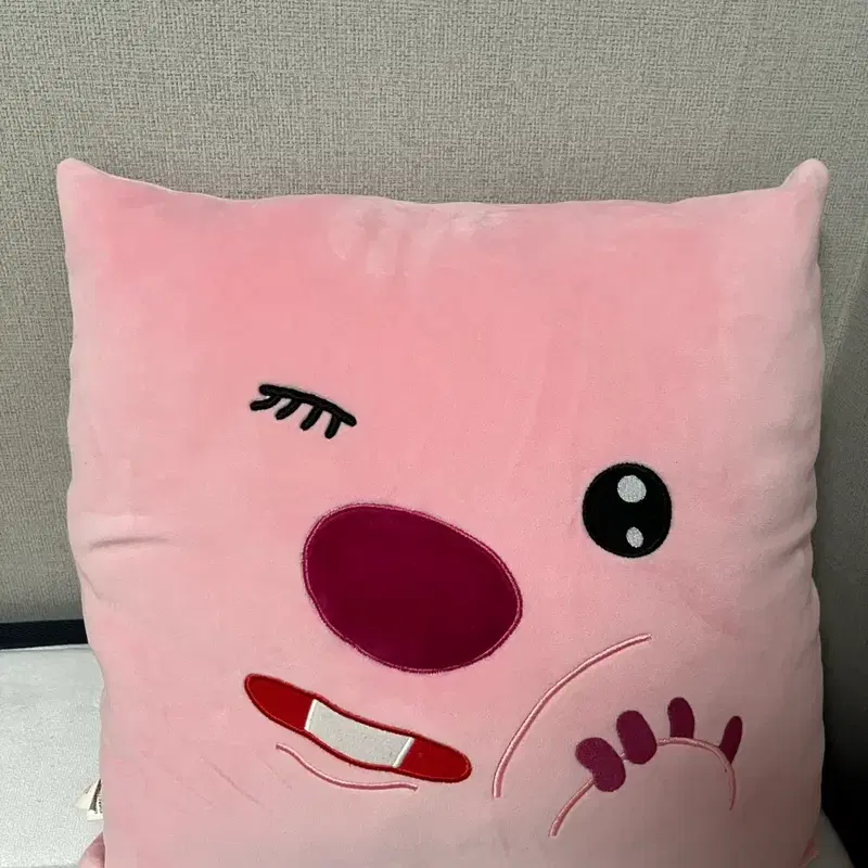 잔망루피 얼굴 쿠션