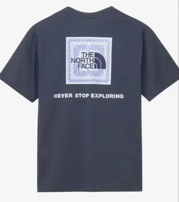 THE NORTH FACE 반팔 반다나 스퀘어 로고 티 (남성용)