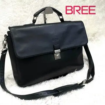 브리 BREE 가죽 브리프 케이스 비즈니스 백 A4 소가죽 블랙