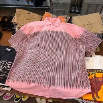 19SS 카브엠트 세로 스트라이프 숏 슬리브 셔츠 L