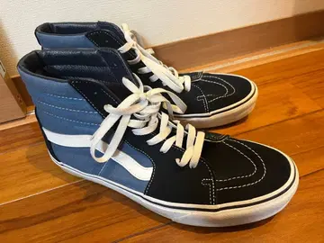 VANS SK8-HI 하이컷 스니커즈 네이비 블랙
