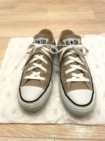 Converse All Star 로우컷 베이지 스니커즈