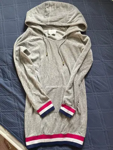 Rady 벨로아 후드티 원피스 그레이 긴팔