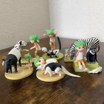 요츠바랑! 요츠바와 하양검정 동물 피규어 6개