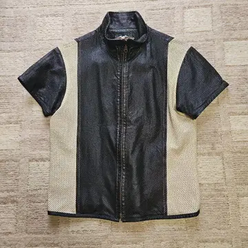 Harley-Davidson 펀칭 가죽 반팔 자켓 M