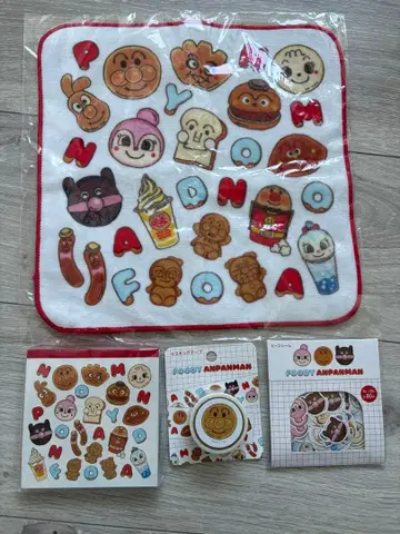 호빵맨 뮤지엄 FOODY ANPANMAN 굿즈 4종 세트