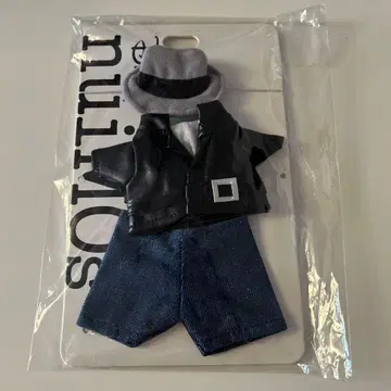 누이모즈 코스튬 가죽풍 라이더 자켓 데님 팬츠 모자