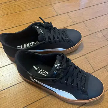 PUMA 스니커즈 SOFTFOAM 블랙 검솔