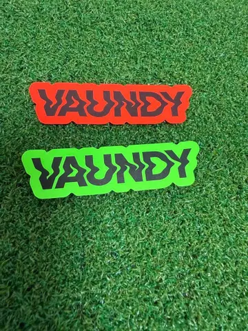 Vaundy 로고 스티커 세트 옐로우 그린 오렌지 형광