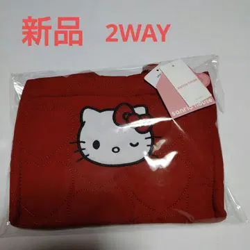 [ 새상품 ] 헬로키티 2WAY 하트 퀼팅 백
