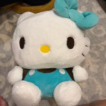 Hello Kitty 봉제 인형 스카이블루 리본