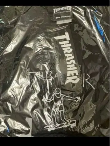 THRASHER 스케이트보드 T셔츠 블랙 mark gonz