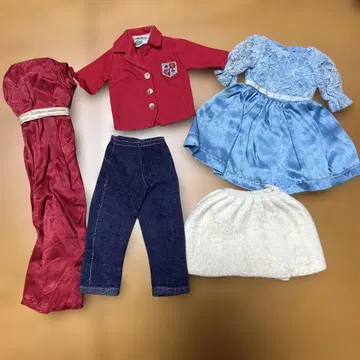 인형 의상 4점 세트 타미짱 아웃핏 빈티지