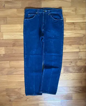 80s Lee 200 RIDERS 빈티지 데님 다크 네이비 36 x 32
