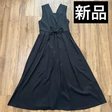 롱 원피스 블랙 포멀 드레스 JUNOAH [택 포함 새상품] M