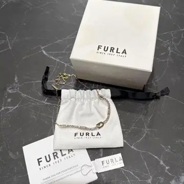 [ 새상품 미사용 ] FURLA 목걸이 크리스탈 장식 골드 컬러