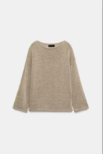 ZARA 보트넥 니트 스웨터