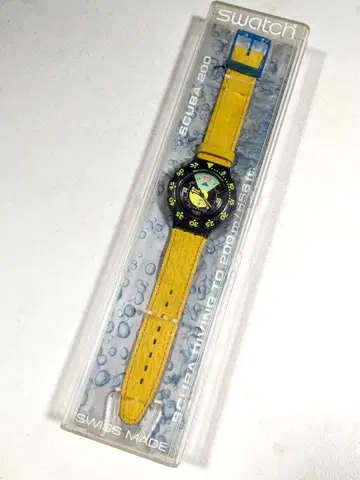 Swatch SCUBA200 다이버 작동 새상품 배터리