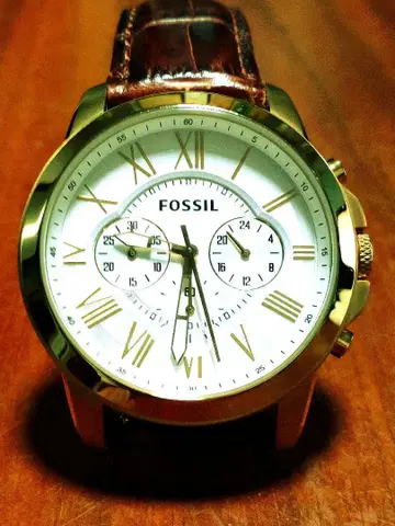FOSSIL 파슬 남성용 크로노그래프 쿼츠 손목시계 작동품