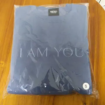 후지이 카제 I AM YOU 맨투맨 블루 S 사이즈 트레이닝복