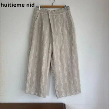 huitieme nid 와이드 팬츠 린넨 100 루즈핏