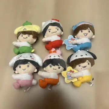 나니와단시 산리오 콜라보 클립 마스코트 6인