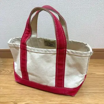 L.L.Bean 보트 앤 토트 USA제 미니 레드 x 내추럴