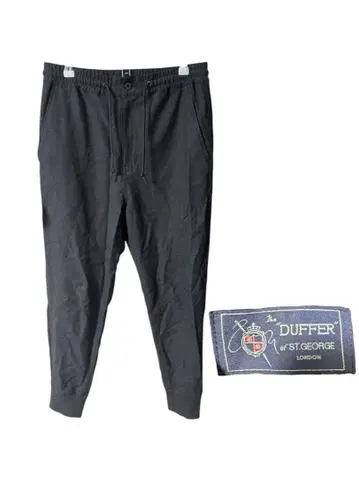 The DUFFER of ST.GEORGE 조거 팬츠 그레이 9부 기장