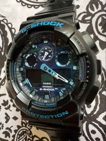 CASIO G-SHOCK 블루 카모플라쥬 손목시계
